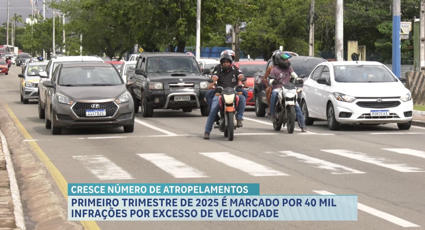 Falta de atenção e excesso de velocidade são as principais causas de sinistros de trânsito