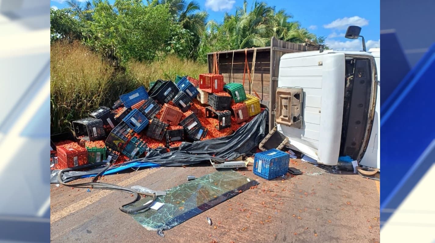 Pelo menos três caminhões tombaram em rodovias federais que cortam o Estado neste mês