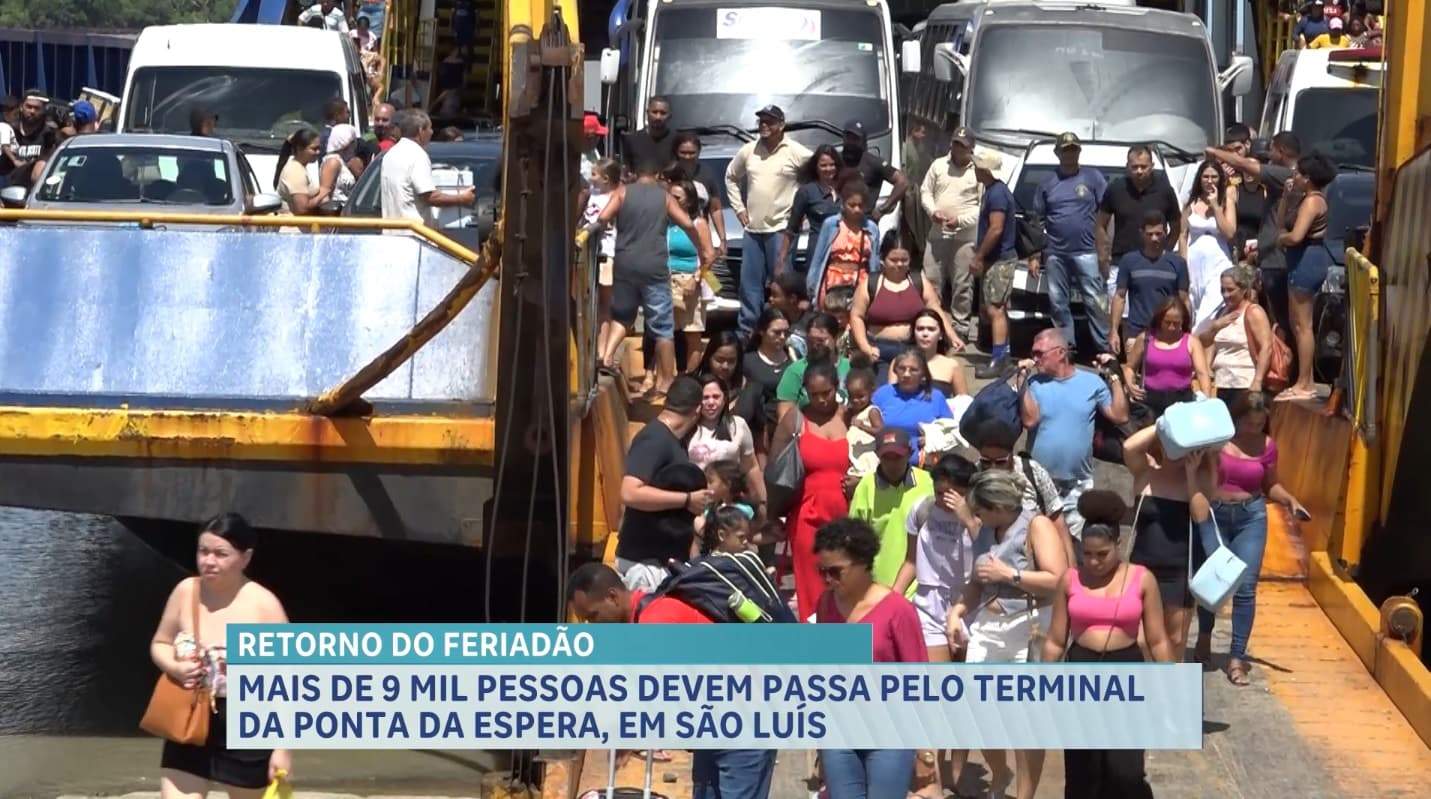Terminal da Ponta da Espera registra alta movimentação nessa segunda (21)