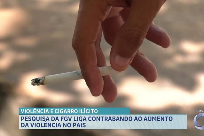 Levantamento da FGV demonstra ligação entre comércio ilegal de cigarros e crimes violentos no Brasil
