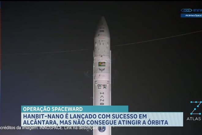 Foguete Hanbit-Nano é lançado em Alcântara, mas não atinge a órbita