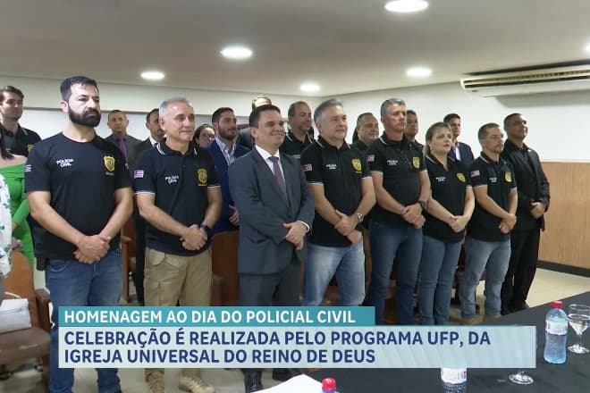 Igreja Universal presta homenagem a novos delegados e destaca parceria com forças de segurança