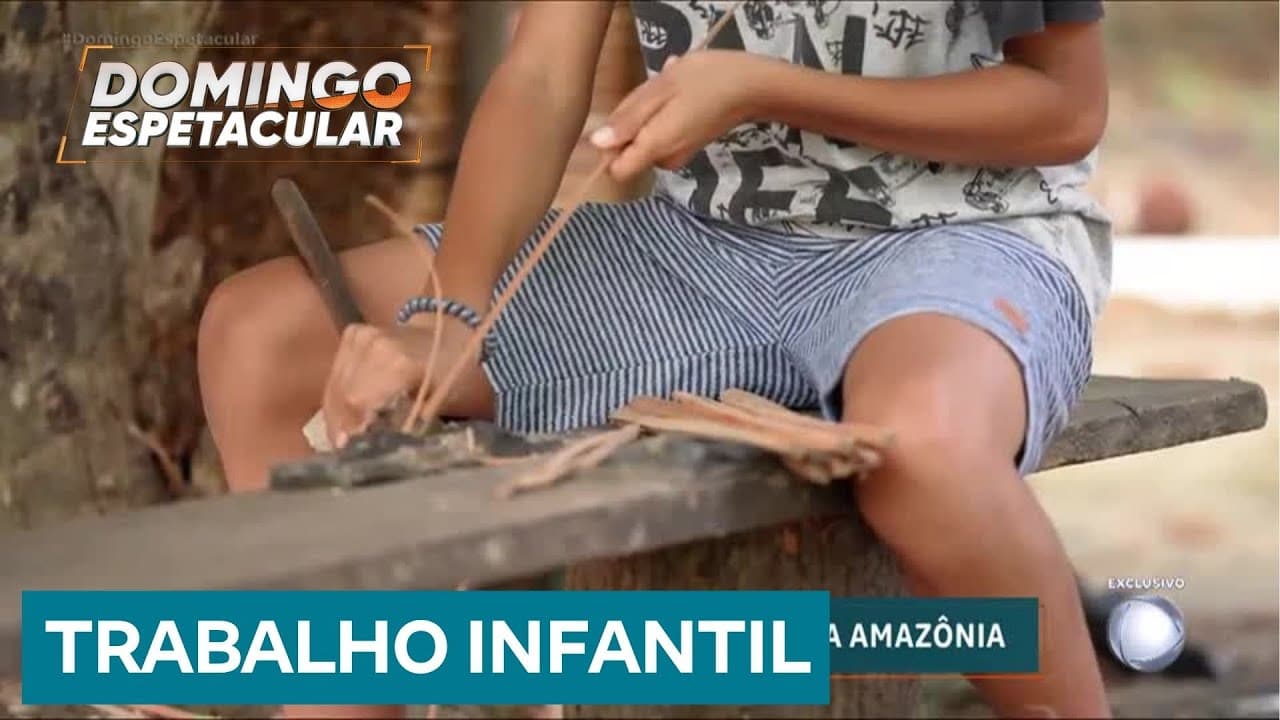 Domingo Espetacular revela rotina de exploração infantil na Amazônia