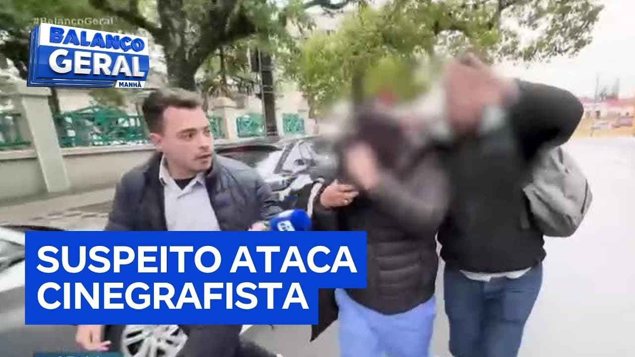 Suspeito por morte em procedimento estético agride cinegrafista