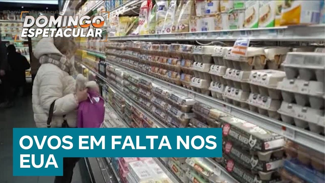 Ovos somem das prateleiras dos EUA e preços vão às alturas
