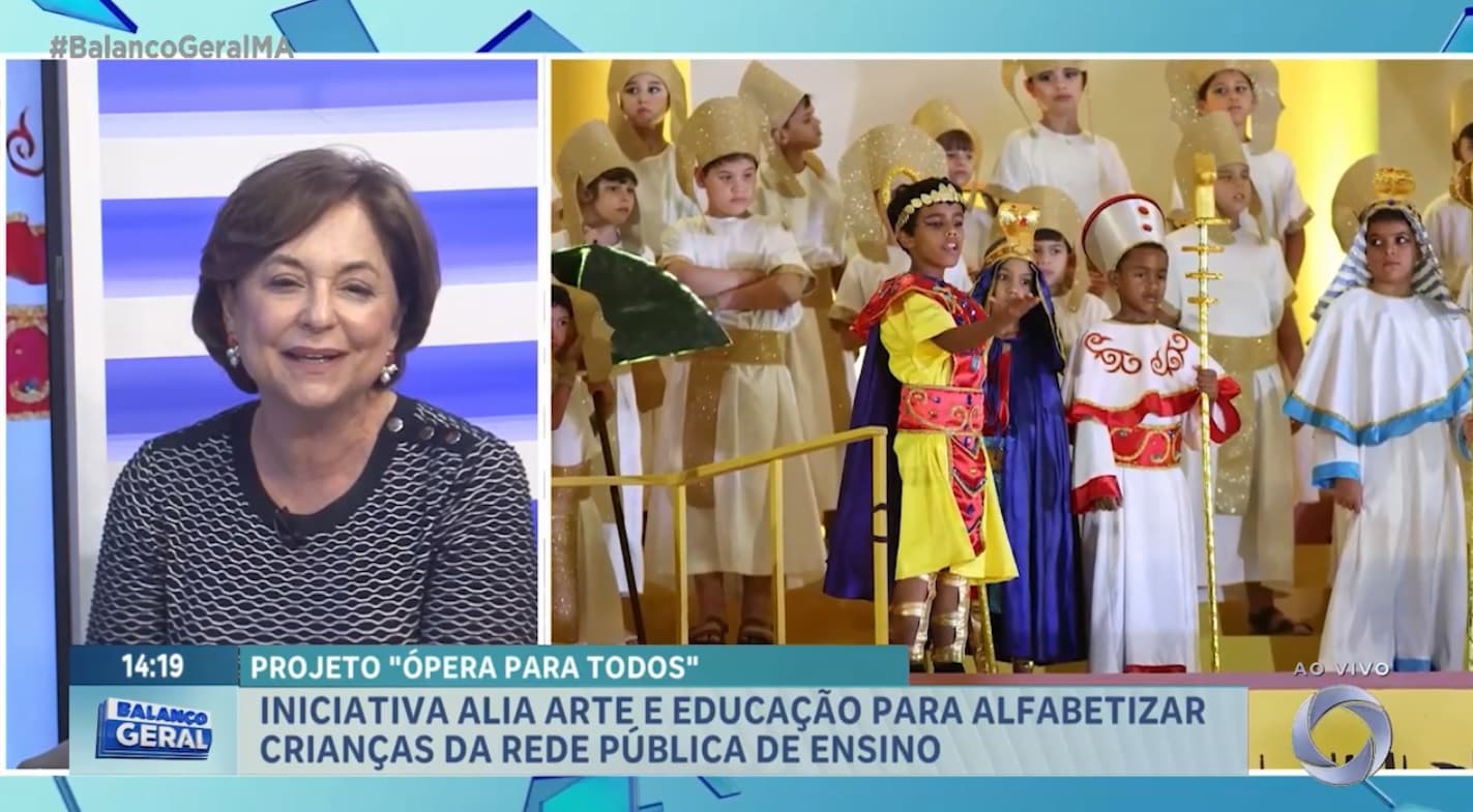 Projeto Ópera Para Todos une arte e educação para alfabetizar crianças da rede pública de ensino