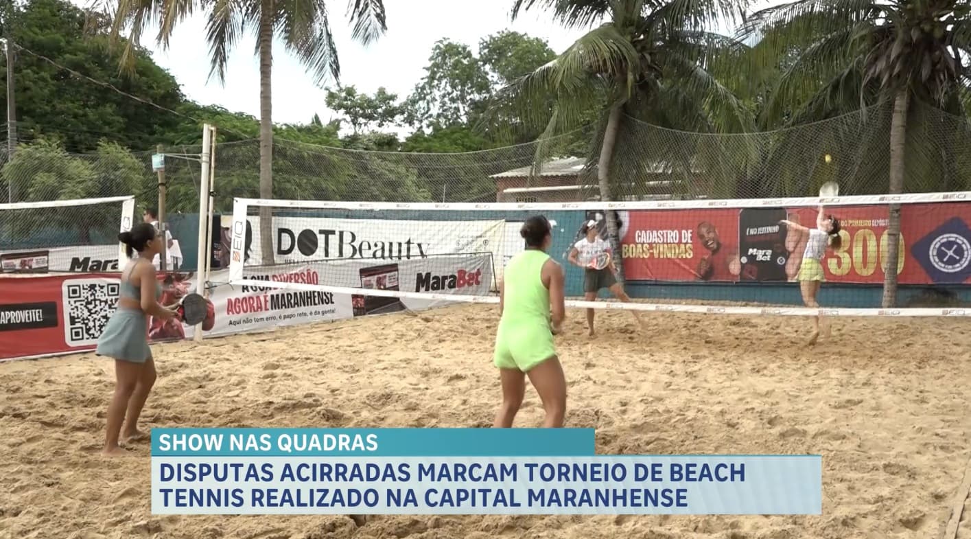 Clima de competição: beach tennis movimenta o fim de semana na capital