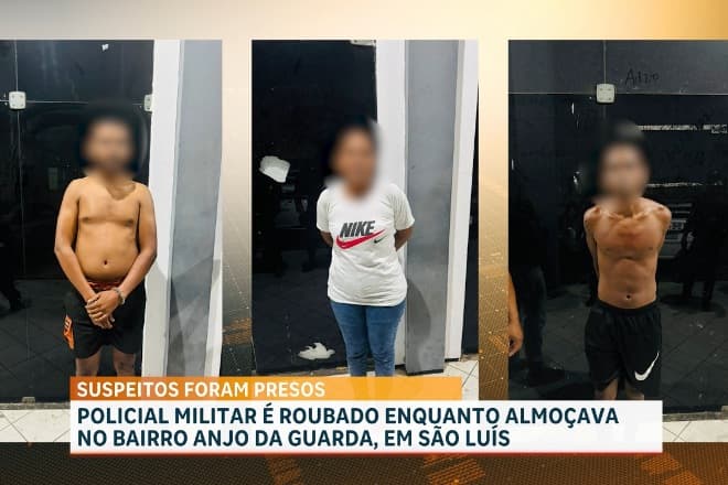 PM de folga é assaltado sob ameaça; equipe da PM localizam suspeitos e apreendem armas, em São Luís