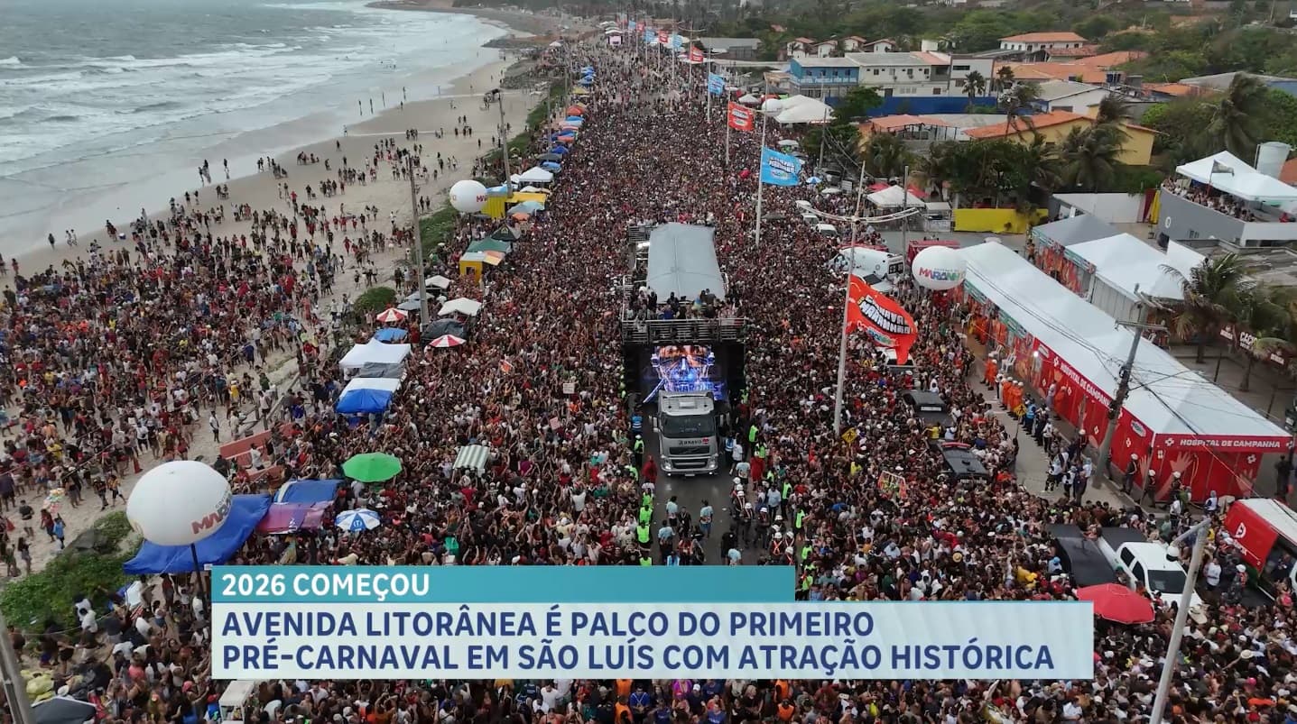 Pré-Carnaval na Litorânea reúne multidão na Avenida Litorânea, em São Luís, no último domingo (19)