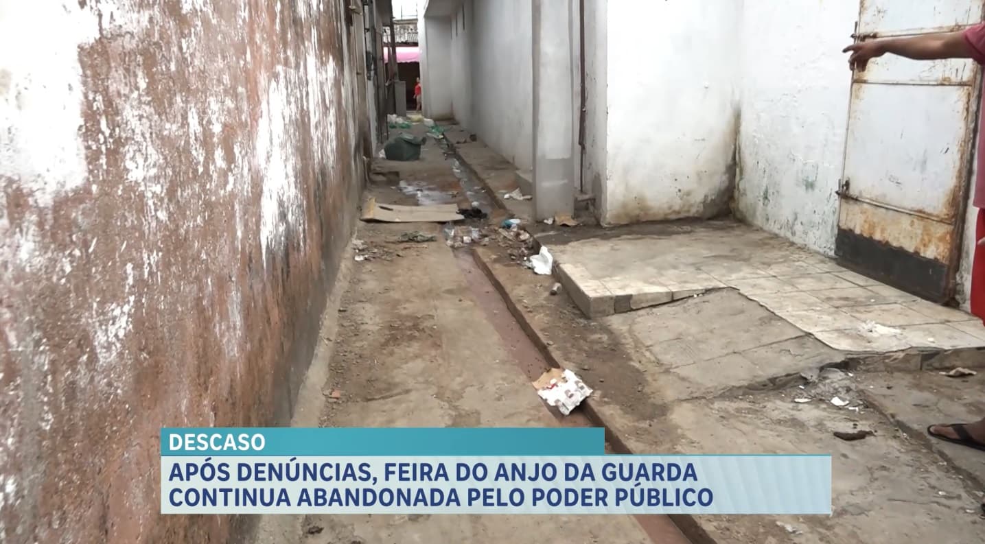 Moradores denunciam abandono e falta de limpeza na Feira do Anjo da Guarda, em São Luís