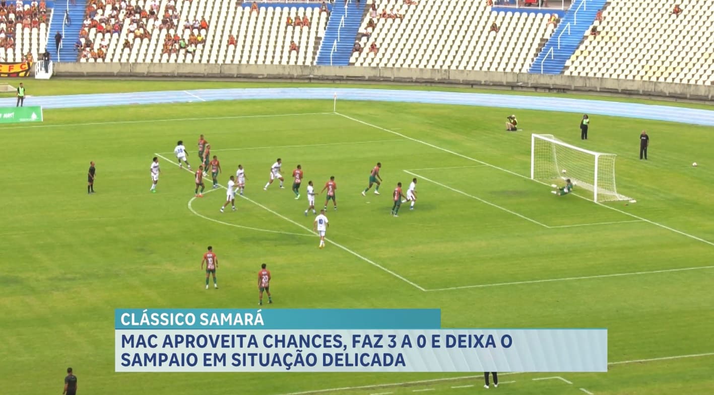 Maranhão Atlético vence Sampaio Corrêa e abre boa vantagem nas semifinais do Maranhense