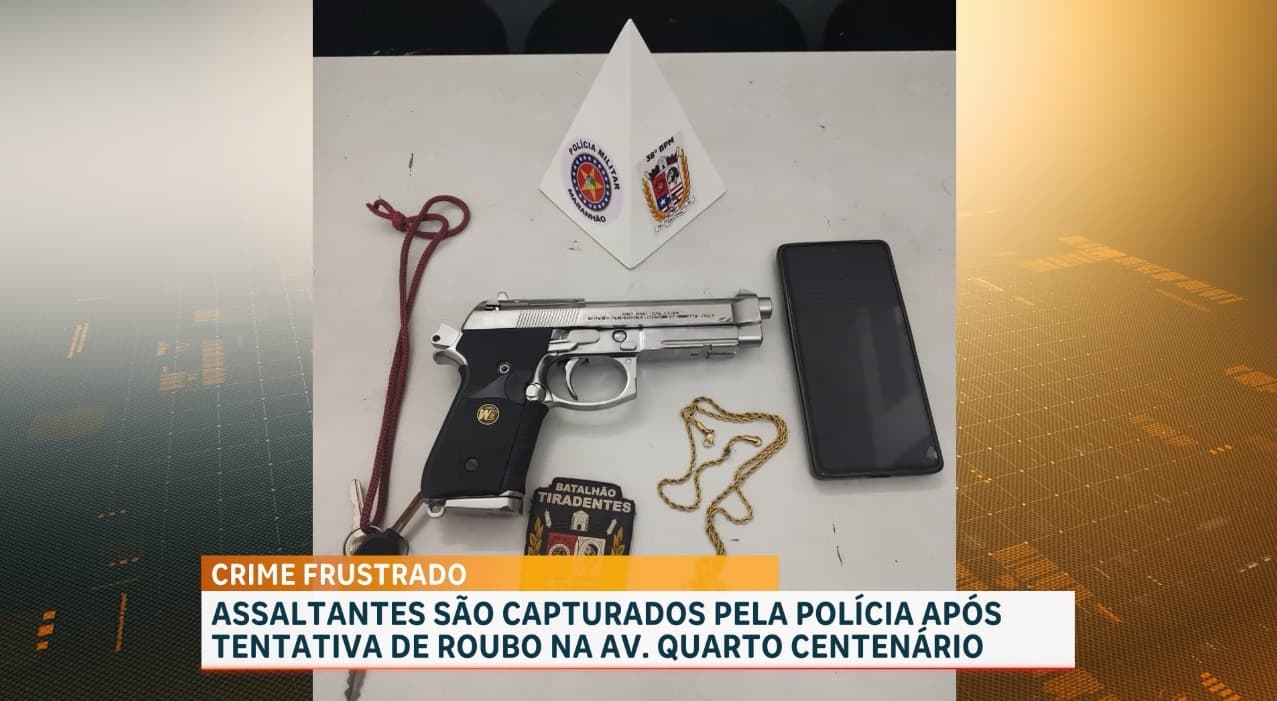 Dupla é conduzida por assalto à mão armada no bairro da Liberdade