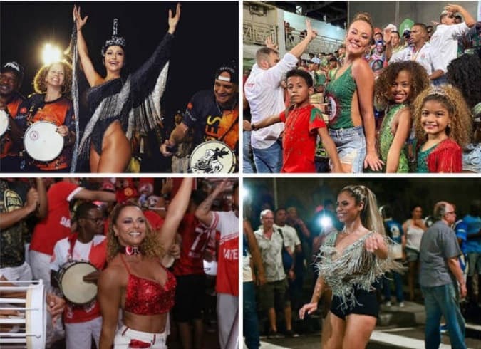 Veja quem são as famosas que vão brilhar como rainhas de bateria