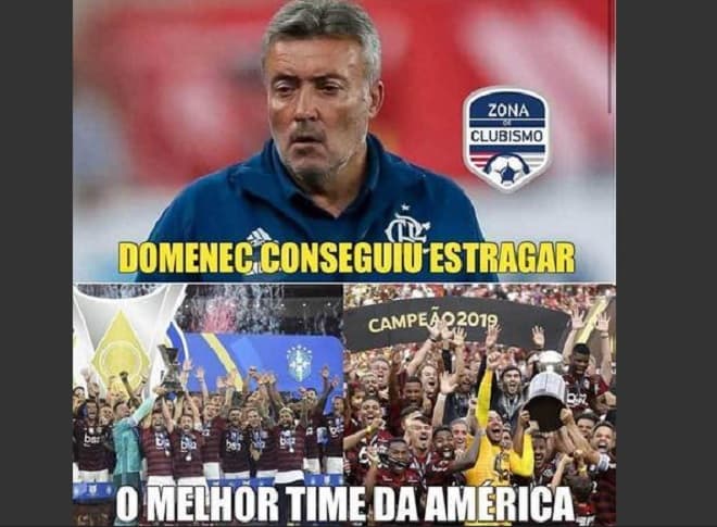 Flamengo é alvo de zoeiras após derrota por 5 a 0 na Libertadores