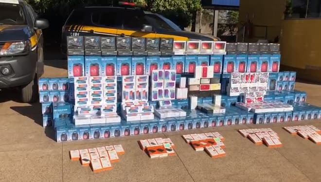 PRF apreende eletrônicos avaliados em R$ 1 milhão no Maranhão