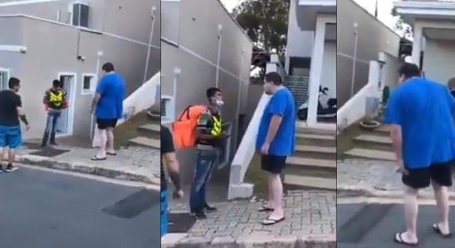 "Ele cuspiu e falou que eu era macaco", diz motoboy de Valinhos