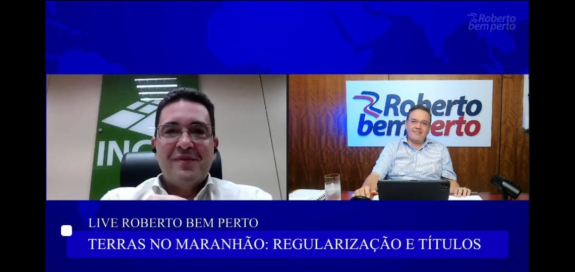 Live de Roberto Rocha debate regularização fundiária e linhas de créditos