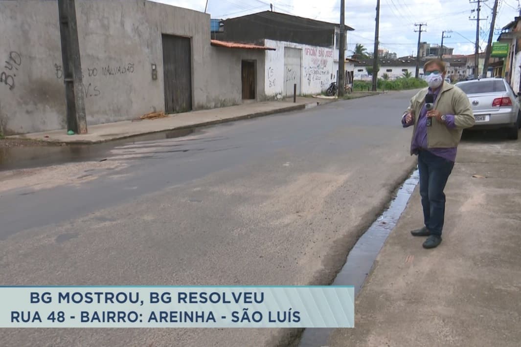 Balanço Geral ajuda na recuperação de rua no bairro Areinha