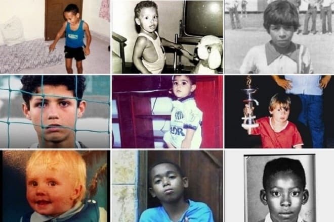 Dia das crianças: adivinhe os craques pelas fotos da infância
