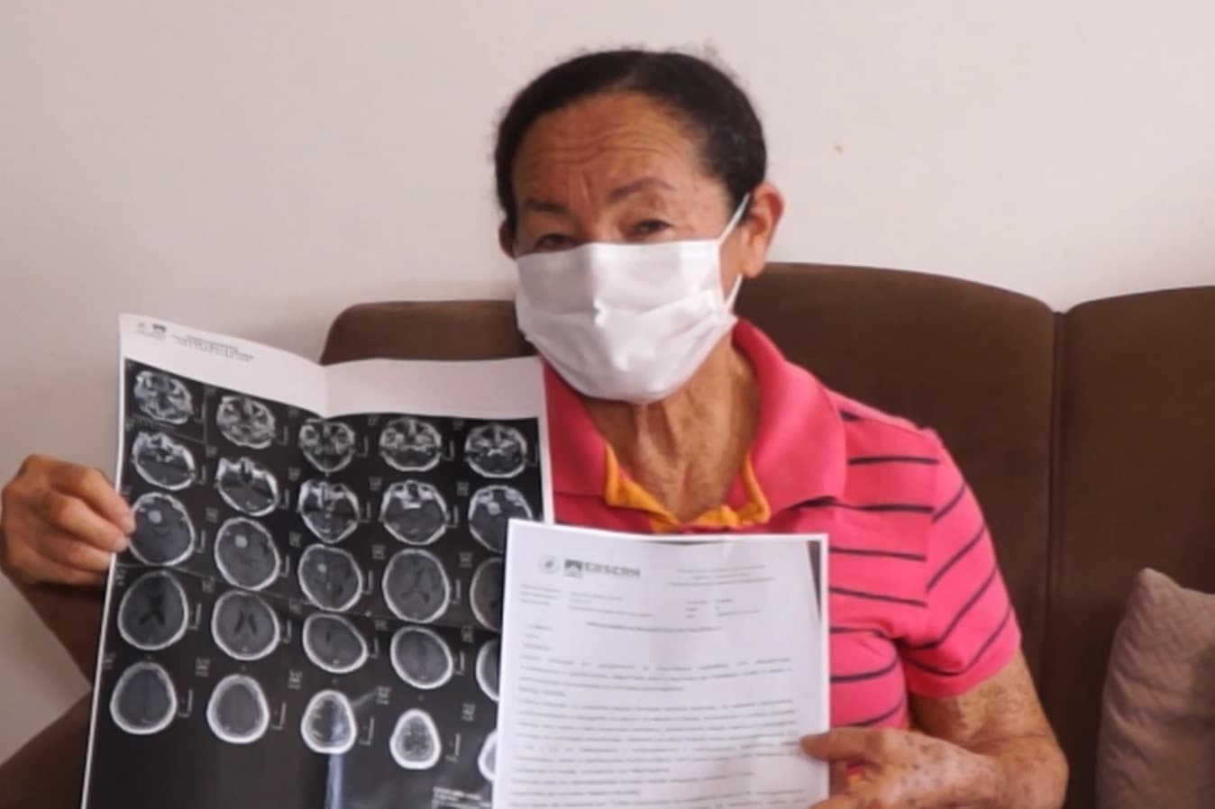 Idosa faz apelo por cirurgia pra retirar tumor no cérebro