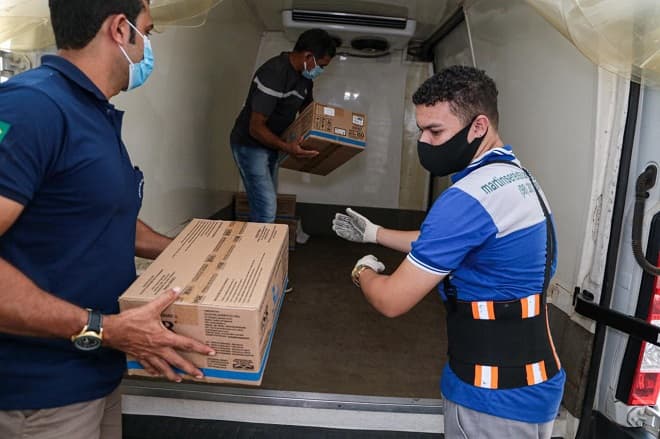 Covid: insumos para a vacinação são distribuídos no Maranhão