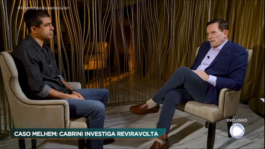 Roberto Cabrini volta a entrevistar Marcius Melhem sobre novos detalhes do caso