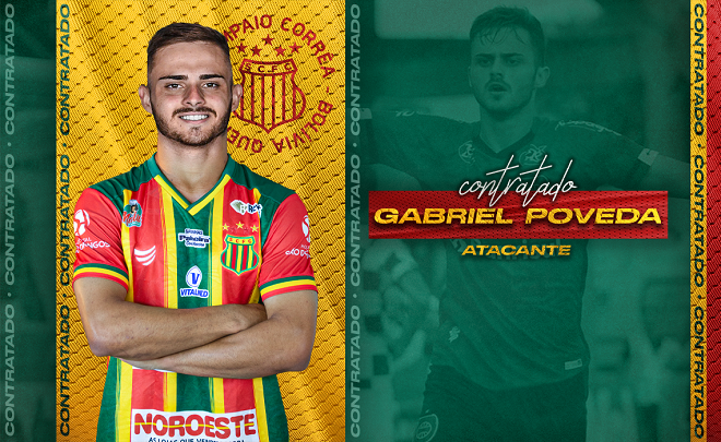 Sampaio Corrêa anuncia contração do atacante Gabriel Poveda