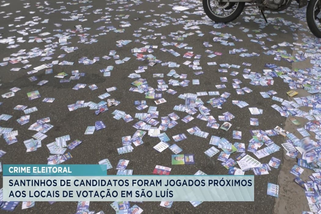 Crime eleitoral: “santinhos” em excesso nas ruas configuram propaganda irregular