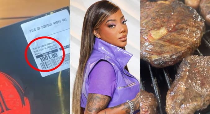 Ludmilla é criticada por gastar R$ 1.000 em uma bandeja de filé de costela