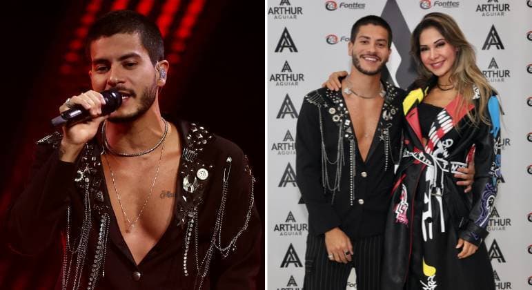 Arthur Aguiar exibe tatuagem no peito com nome de Maíra Cardi