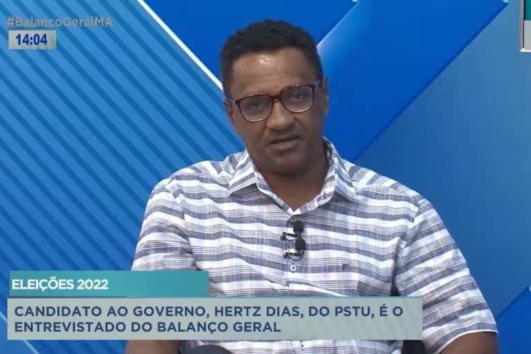 Balanço Geral recebe candidato ao Governo do MA, Hertz Dias (PSTU)