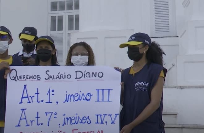 Recenseadores do censo 2022 entram em greve por melhores condições