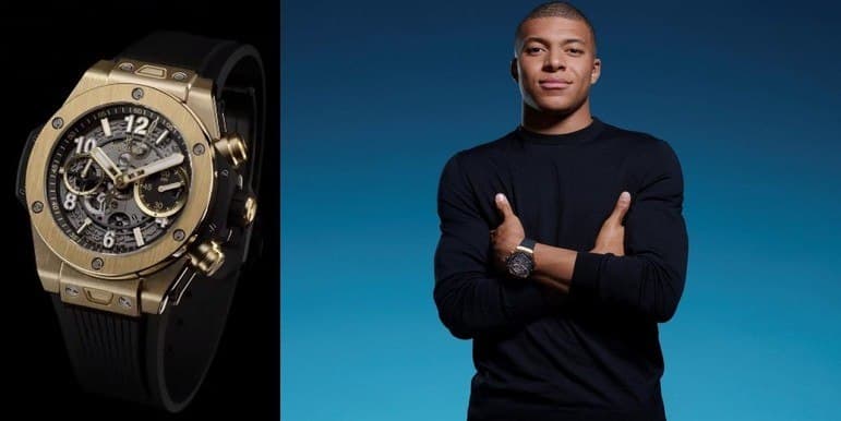 Mbappé ostenta relógio feito de ouro avaliado em R$ 270 mil