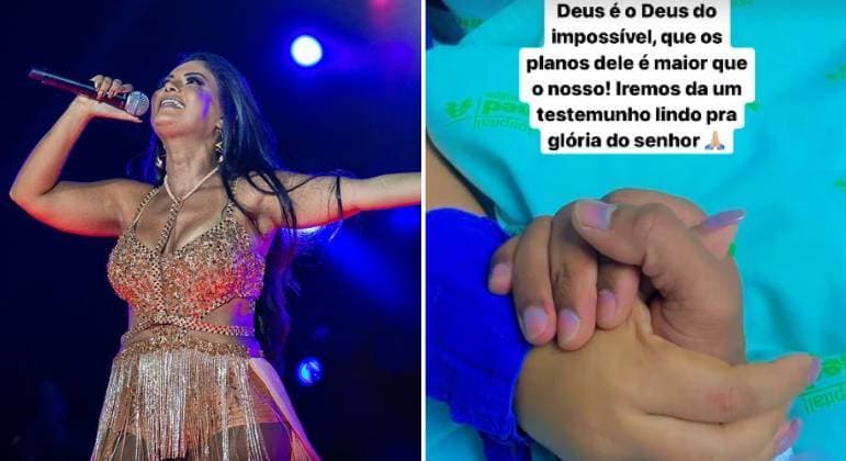 Paulinha Abelha, da banda Calcinha Preta, é transferida de hospital em Aracaju