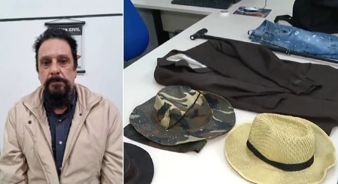 Paulo Cupertino usava bengala e chapéus para não ser identificado
