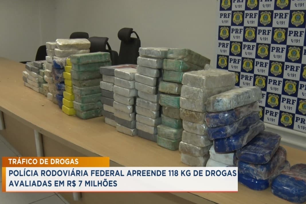 PRF apreende 118 kg de entorpecentes em São Luís