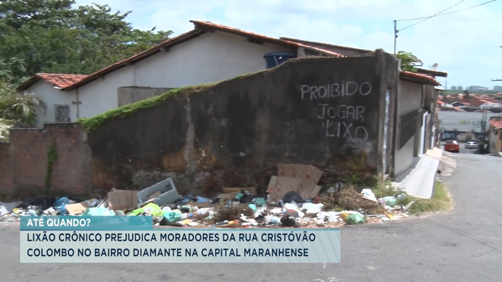 Moradores reclamam de lixo no bairro Diamante em São Luís