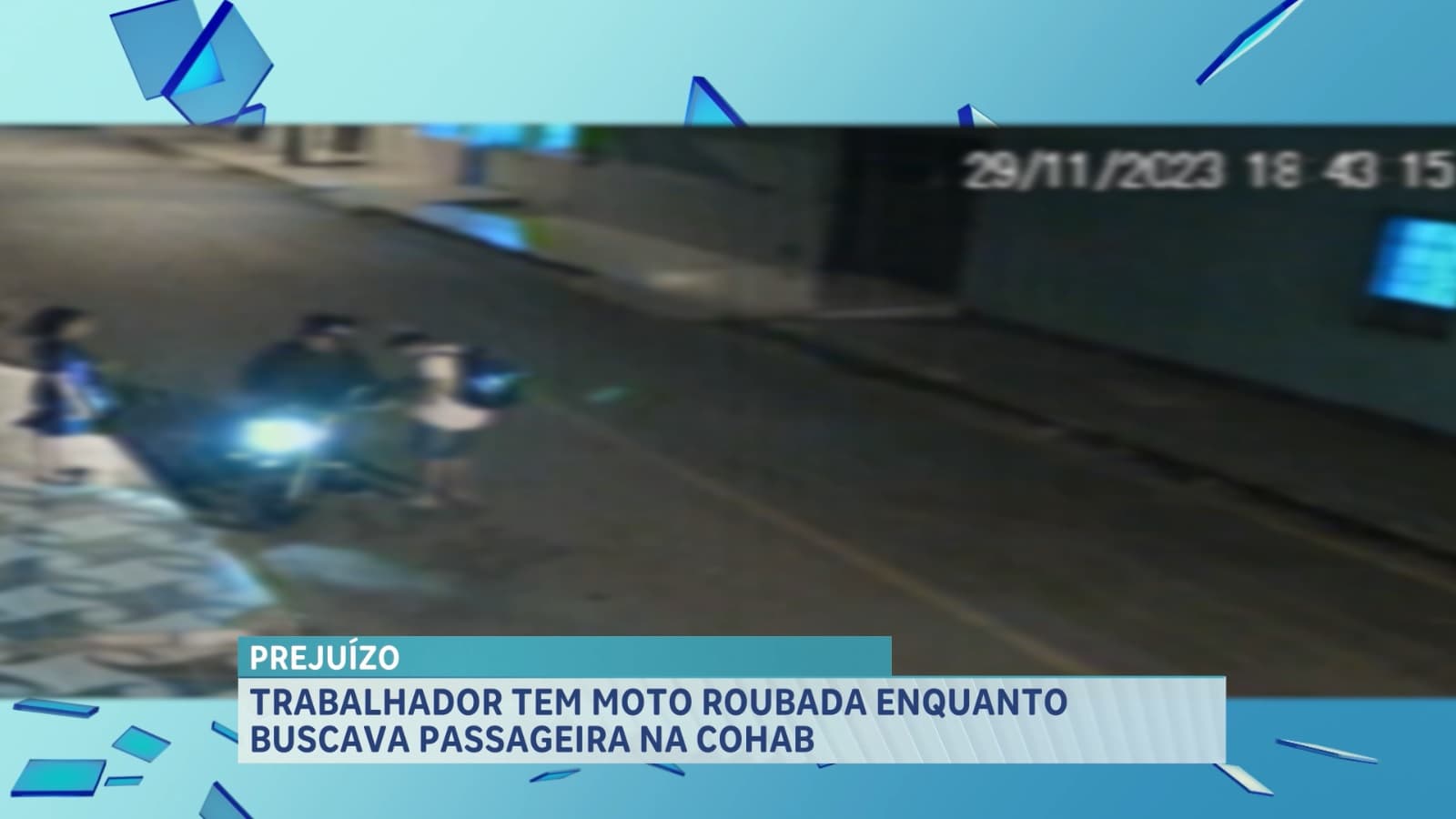 Motociclista de aplicativo tem moto roubada no bairro da Cohab em São Luís