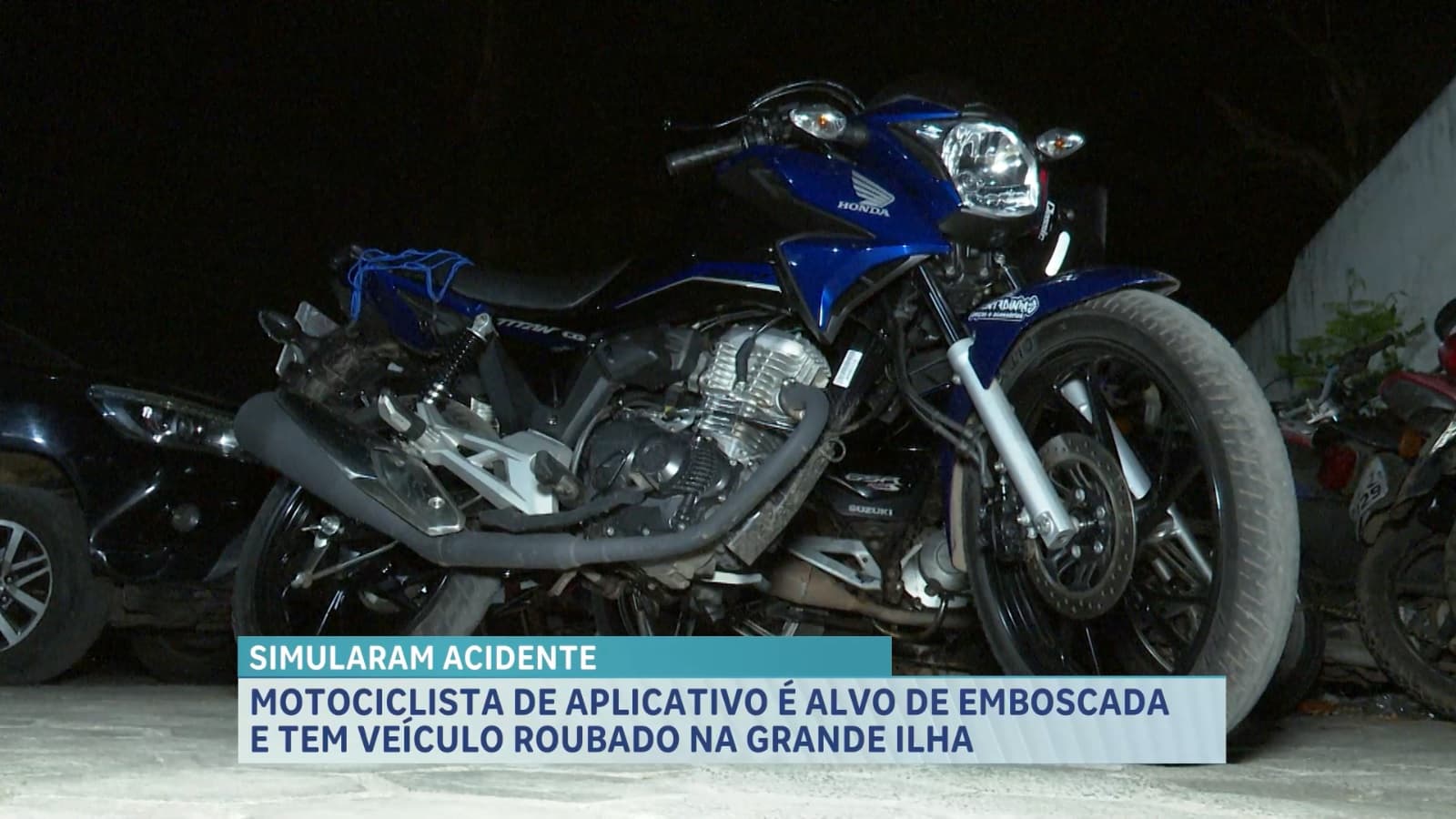 Motociclista de aplicativo é alvo de emboscada e tem moto roubada na grande ilha