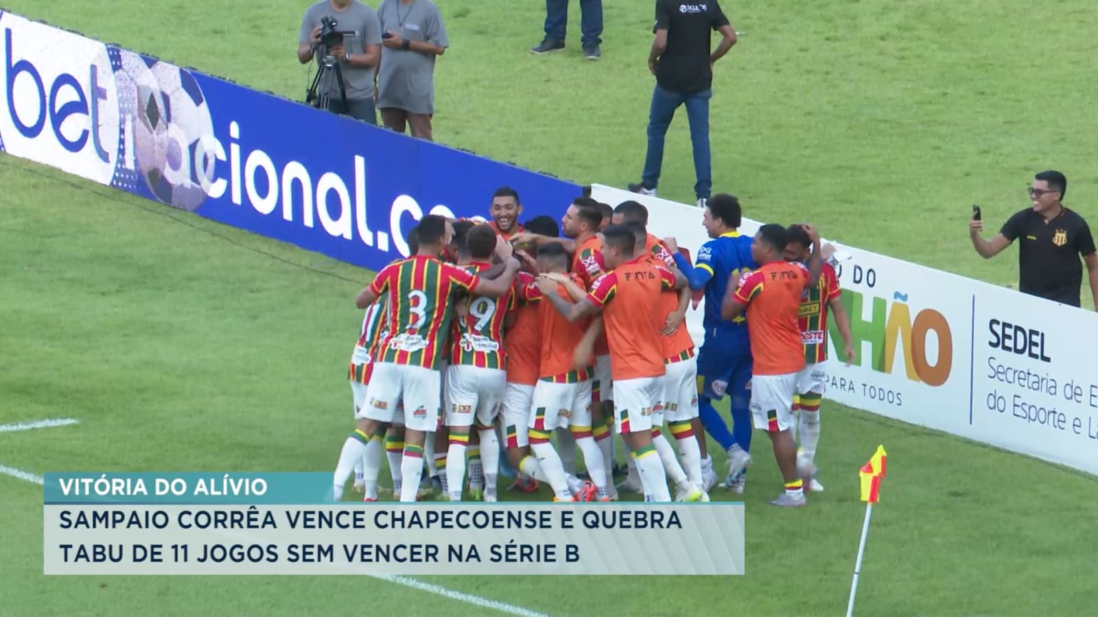 Sampaio Corrêa vence e quebra tabu de 11 jogos sem vencer