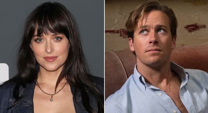 Dakota Johnson zoa Armie Hammer, acusado de canibalismo
