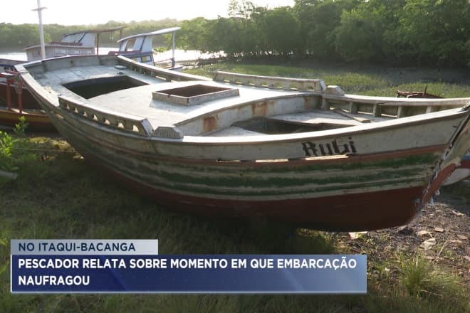 Pescador relata sobre momento em que embarcação naufraga na região Itaqui-Bacanga