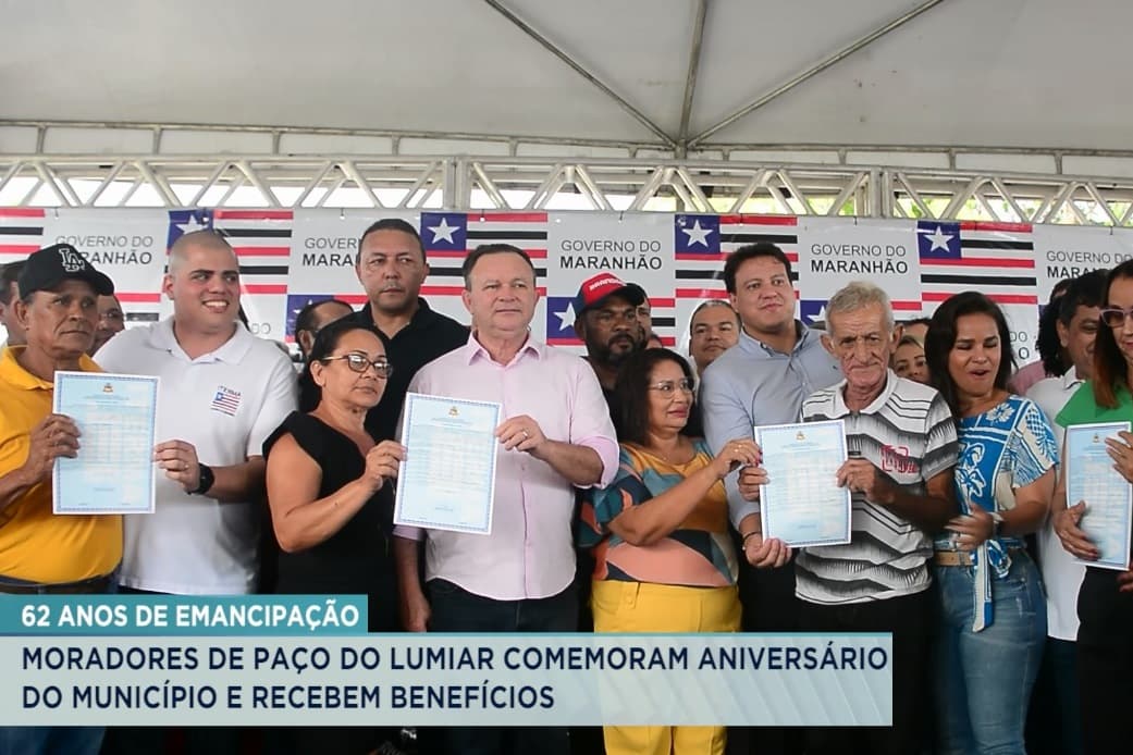 Município de Paço do Lumiar comemora aniversário e recebem benefícios