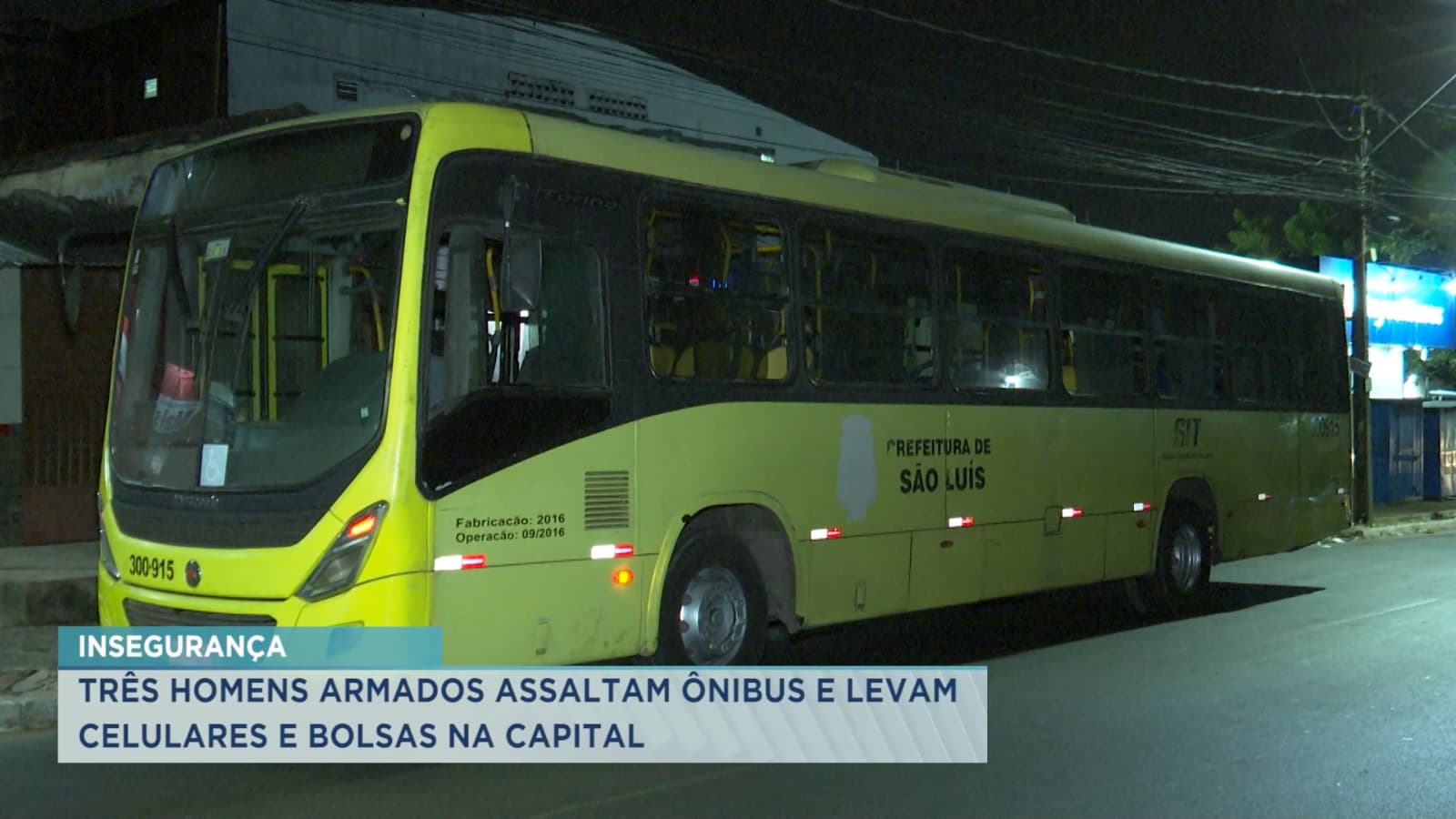 Ônibus é alvo de criminosos armados em São Luís