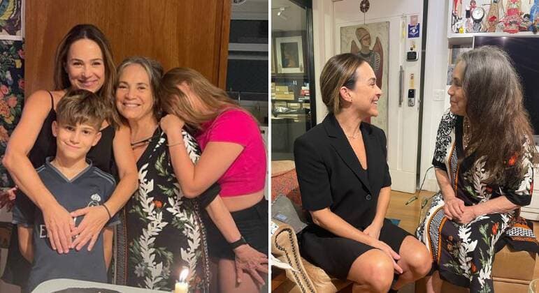 Gabriela Duarte parabeniza Regina Duarte e nega rompimento com a mãe