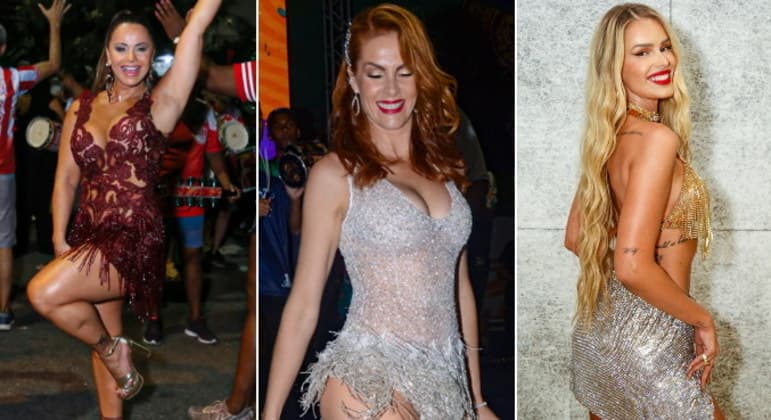 Viviane Araujo, Ana Hickmann e Yasmin Brunet brilham no Carnaval 2023
