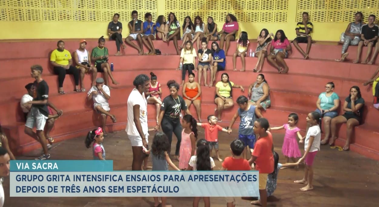 Grupo Grita intensifica ensaios para apresentações da Via Sacra