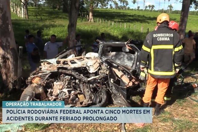 Dia do Trabalhador: PRF aponta 5 mortes em acidentes durante feriado no MA