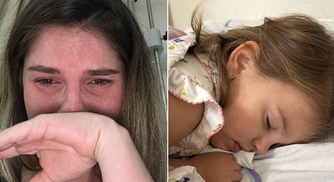 Bárbara Evans alerta outras mães após filha passar por cirurgia