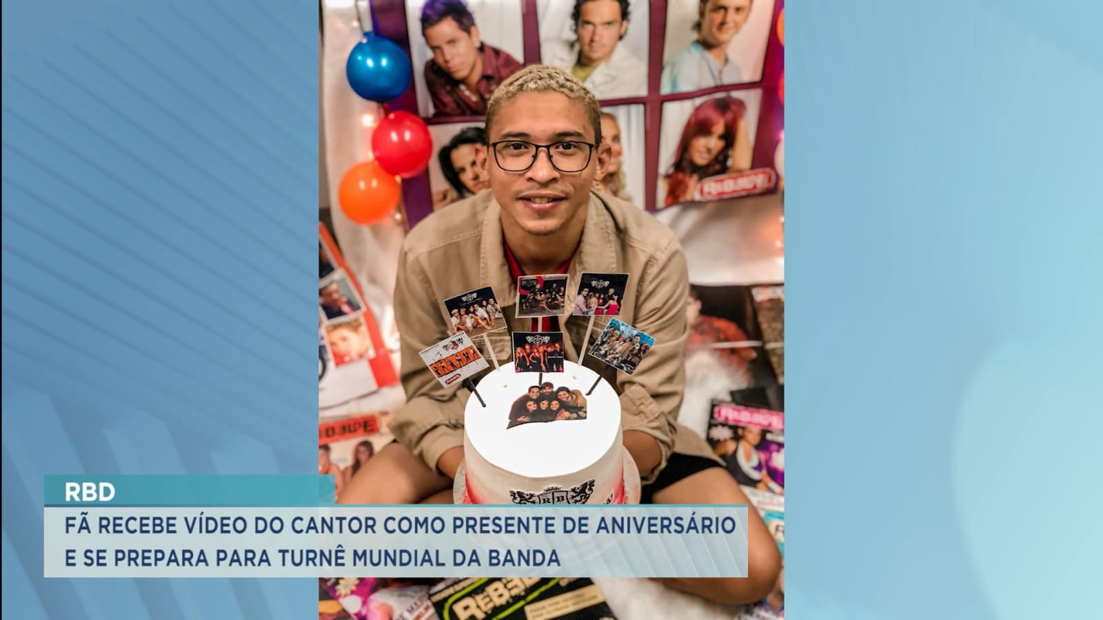 Fã do grupo RBD recebe vídeo de cantor e se prepara para turnê mundial da banda